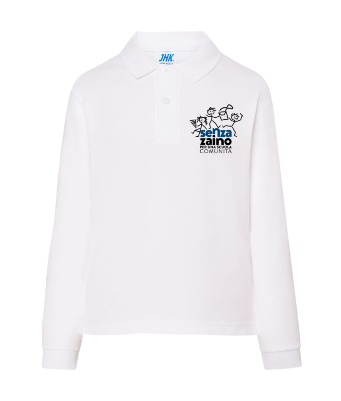 Polo manica lunga CON LOGO SCUOLA - immagine 1